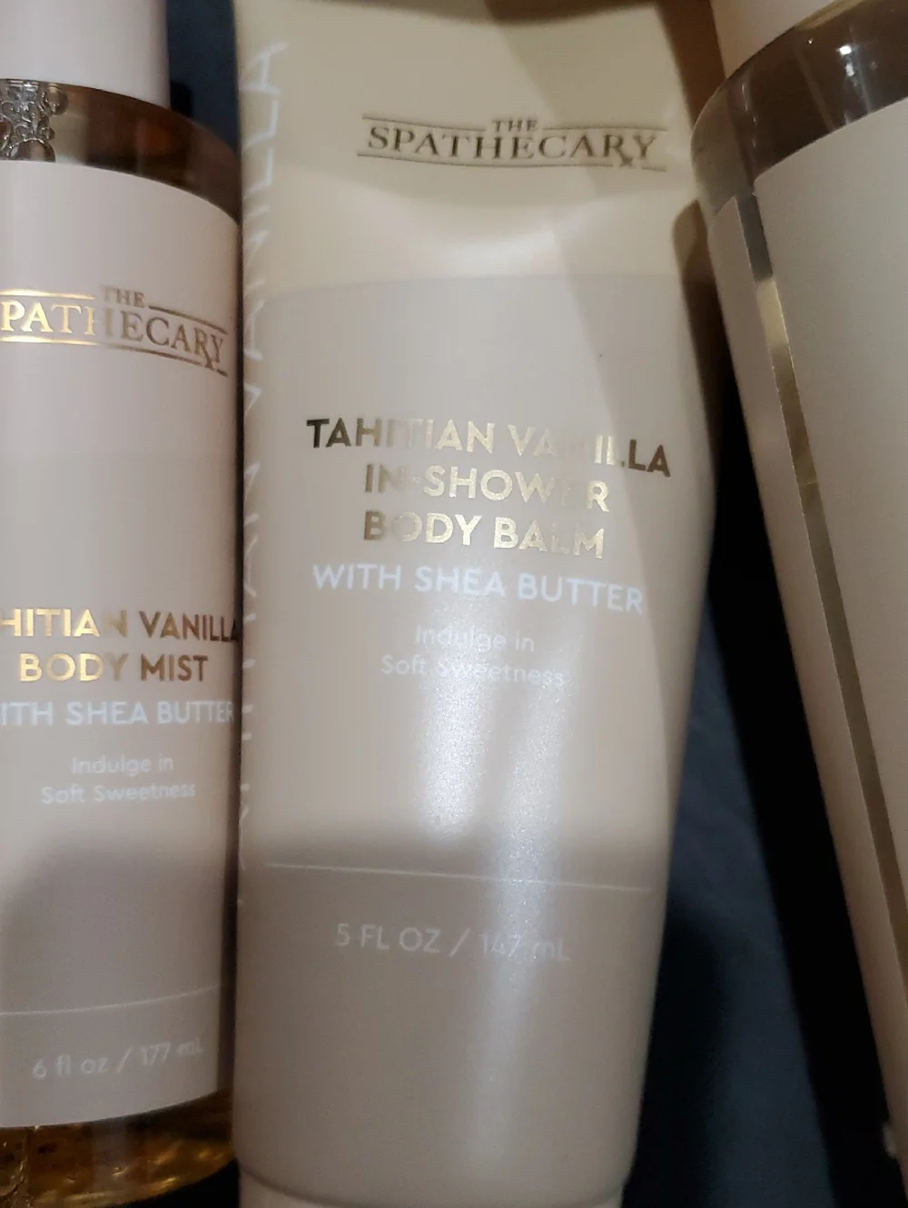 2 piece Tahitian‎ Vanilla shea butter infused bath and body shower skin care set